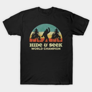 Bigfoot Hide & Seek World Champion - RETRO T-Shirt